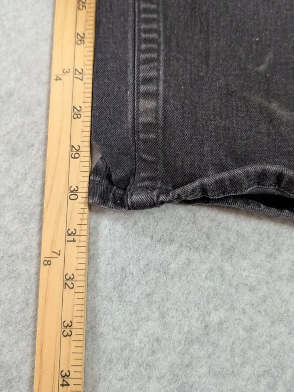 True Religion Geno Relaxed Slim Jeans Men's 32 (Fit 32x30) Black Stretch
